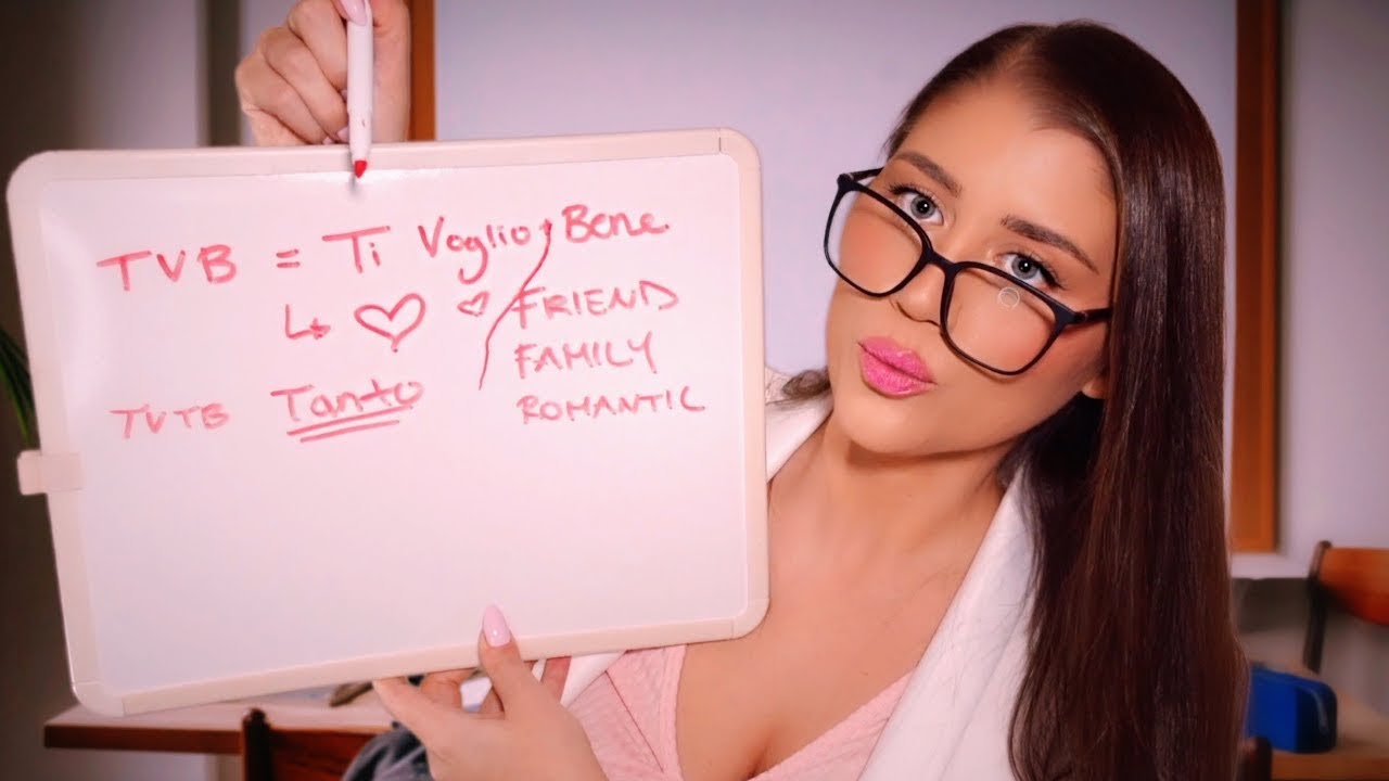 ASMR | Learn Romantic Italian Words with Your Teacher (Italian Accent) 🇮🇹