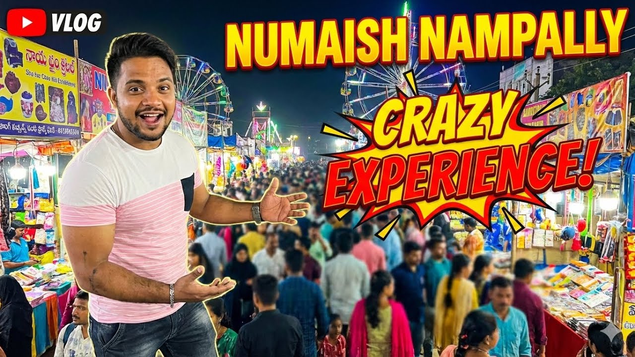 The Hyderabad biggest 🔥Nampally exhibition 2026😉full of experience ☺️and meet Crazy🤪peoples mnavlogs