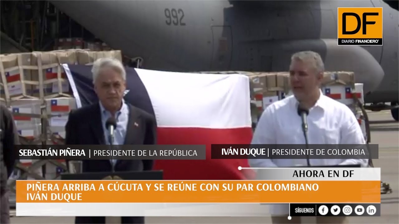 Ahora en DF: Piñera llega a Cúcuta y se reúne con su par colombiano Iván duque