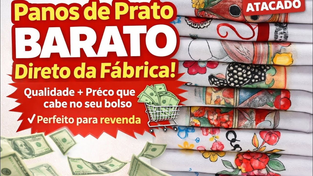 🔥O segredo do pano de prato barato! 