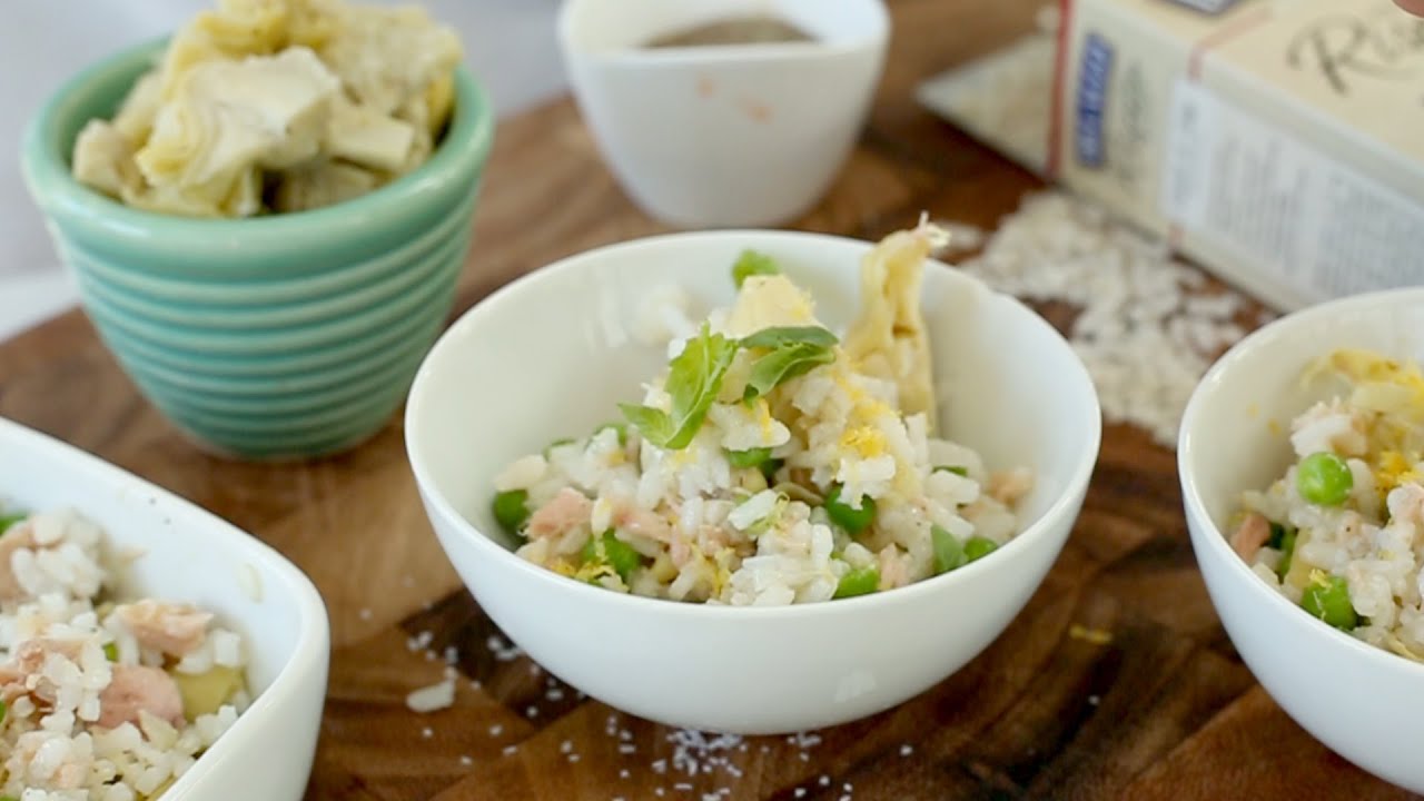 Recipe: Risotto Rice Salad with Artichokes, Peas & Tuna
