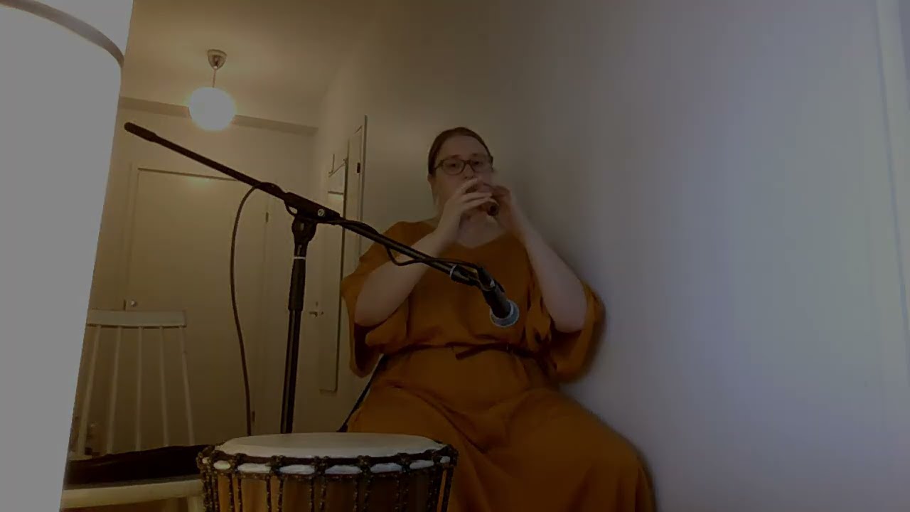 Medieval song (Douce dame jolie) played on recorder and drum