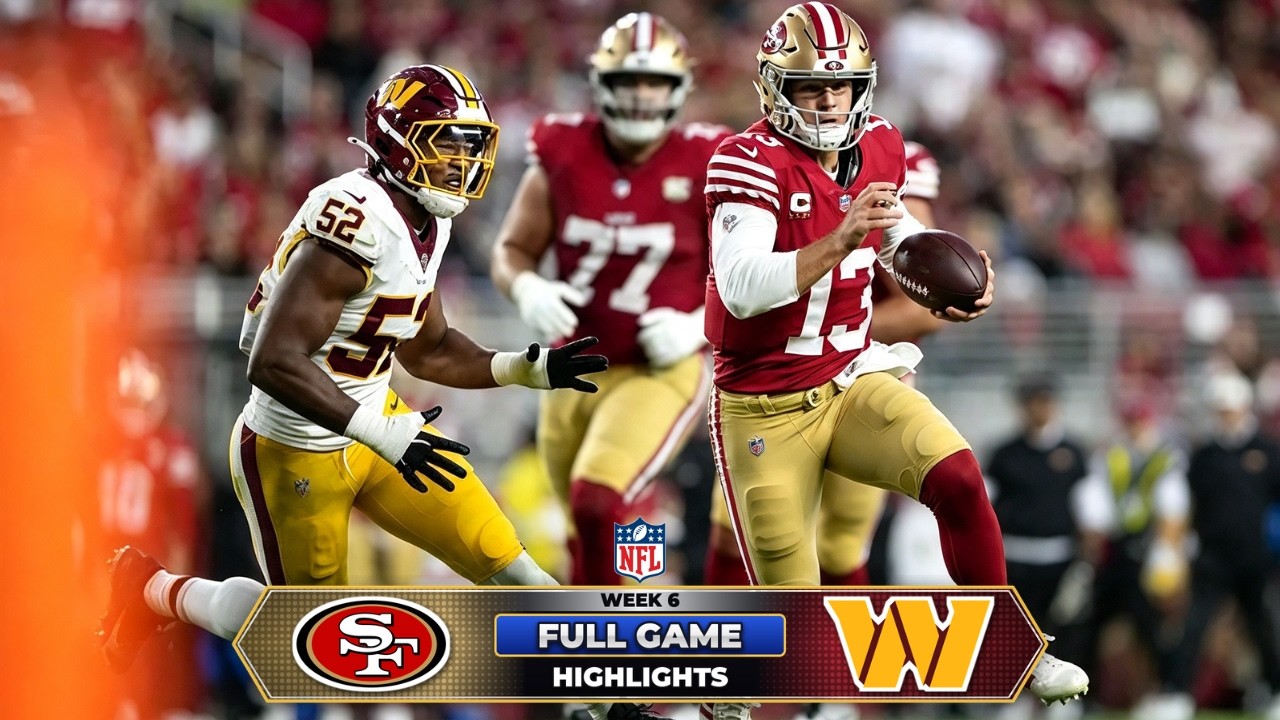 49ers против Commanders, 19 октября 2026 г. | Лучшие моменты матча | 6-я неделя сезона НФЛ 2026