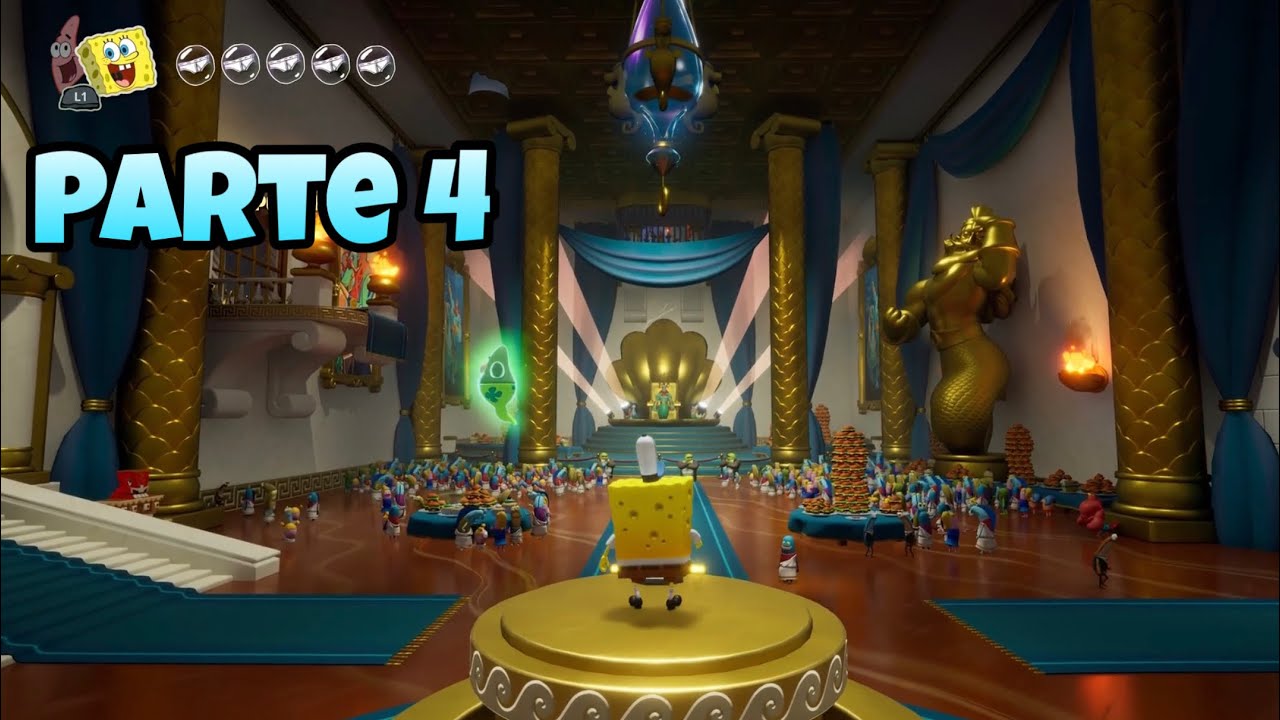 ENTRO AL PALACIO DEL REY NEPTUNO👑| Bob esponja Titanes de las mareas parte 4