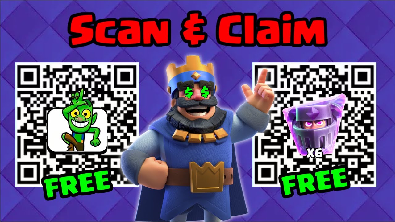 Все рабочие и обновленные награды по QR-кодам в Clash Royale (2025)