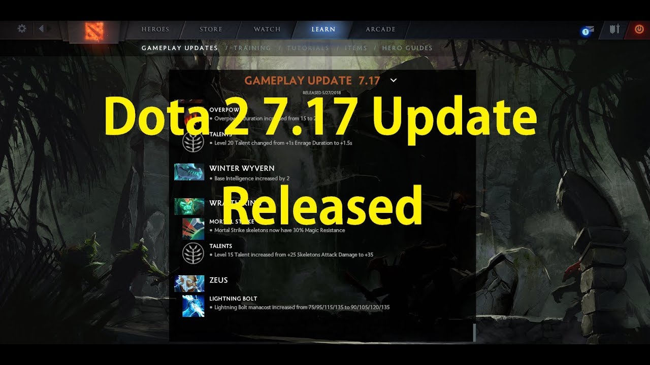 Dota 2 7.17 Update Patch Released