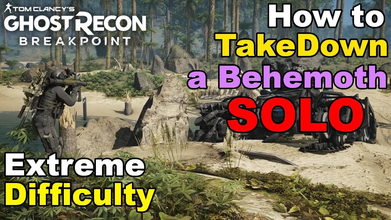 Ghost Recon: Breakpoint - How to Destroy a Behemoth Drone SOLO | Tips & Tricks