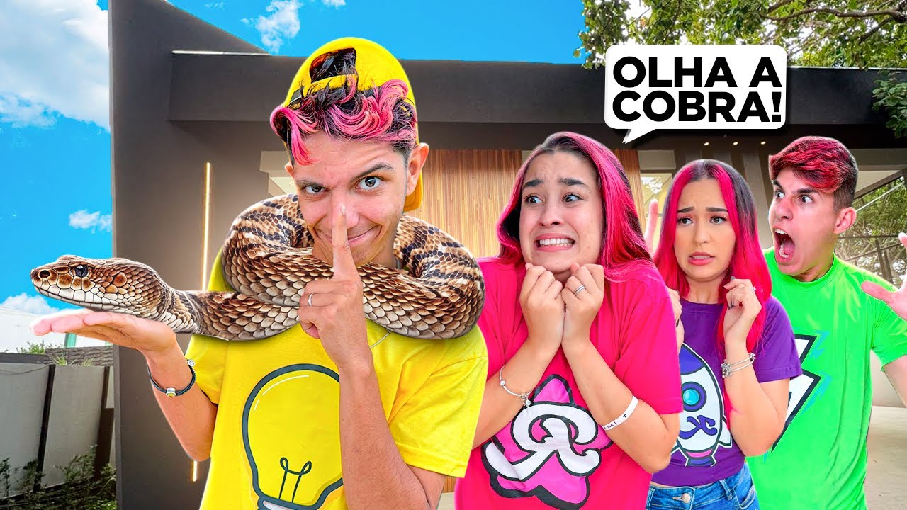 TROLEI TODOS DA MANSÃO COM UMA COBRA SOLTA *Deu ruim ?