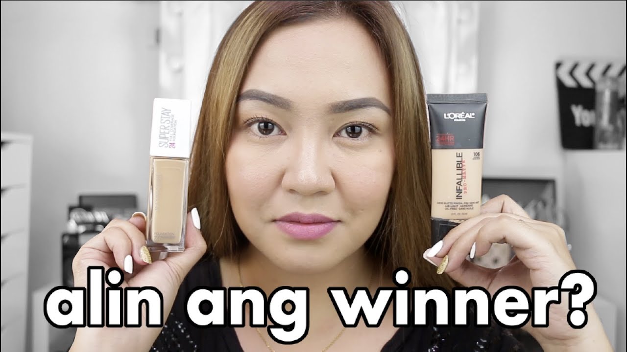LABANNE: L'OREAL INFALLIBLE PROMATTE VS MAYBELLINE SUPERSTAY FOUNDATION