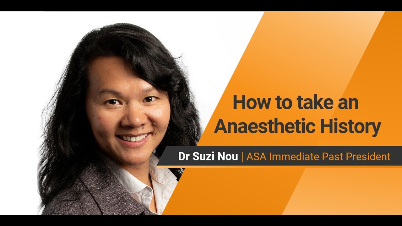 Discovering Anaesthesia - How to take an Anaesthetic History @AustraliaAnaes