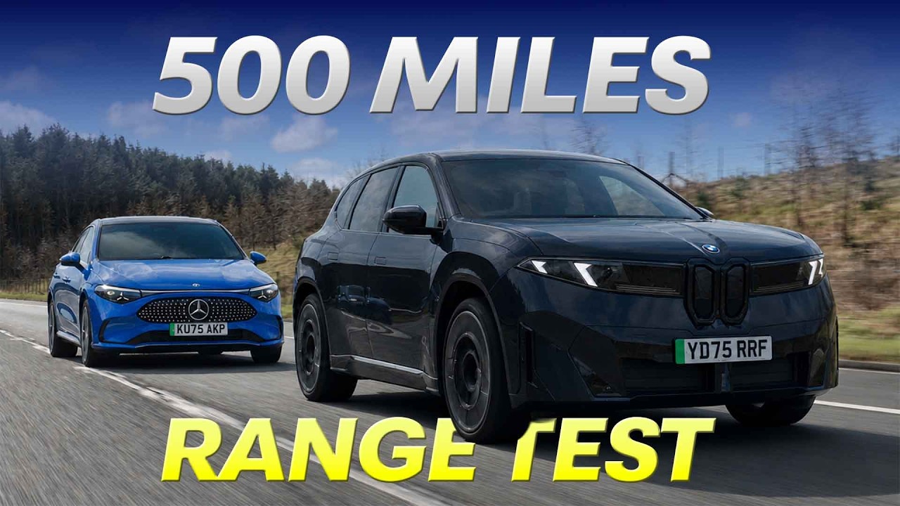 Тест запаса хода на 500 миль: BMW iX3 против Mercedes CLA