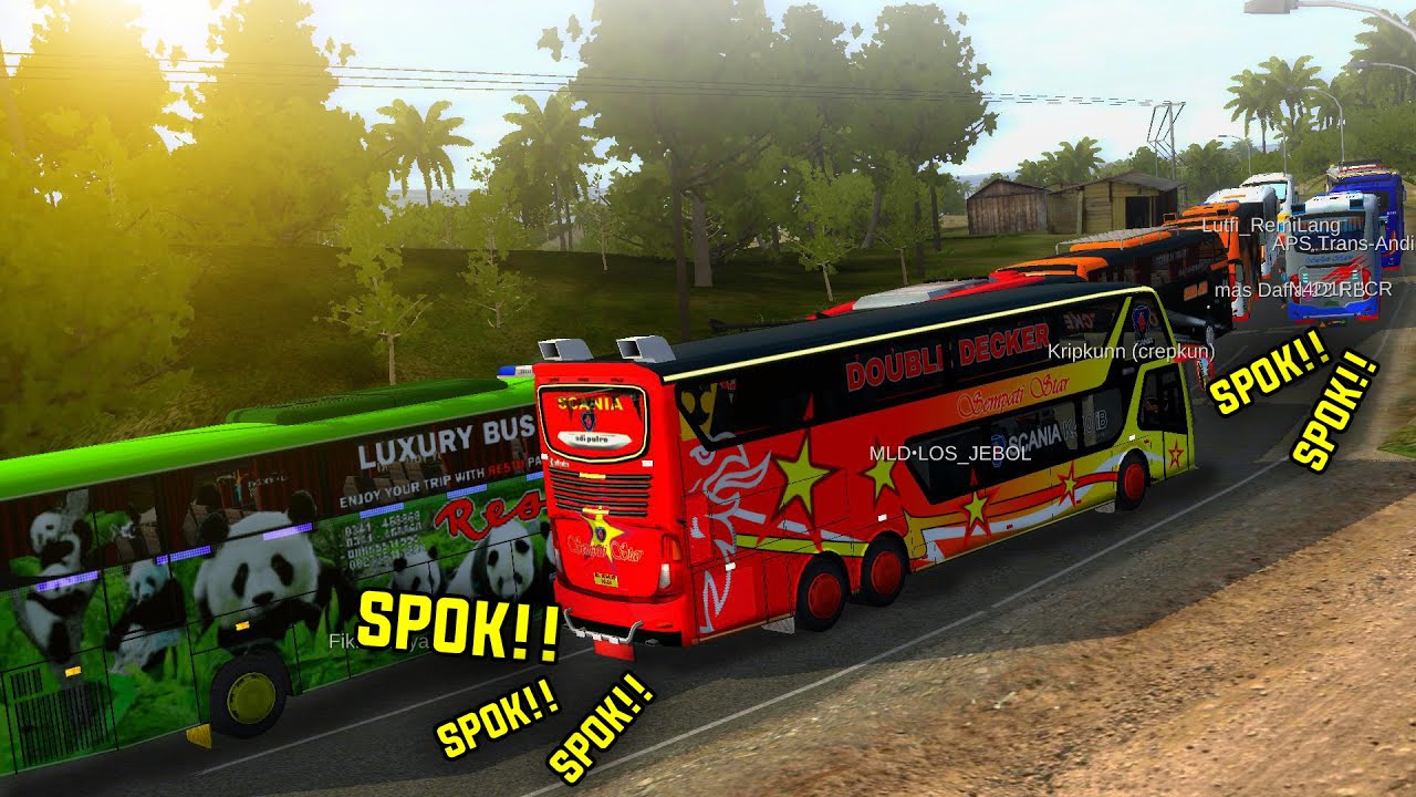 SPOK! SPOK!💨 Knalpot Exhaust Bisa Bunyi, tapi Malah Jadi Gini...🙁| Mabar Bus Simulator Indonesia