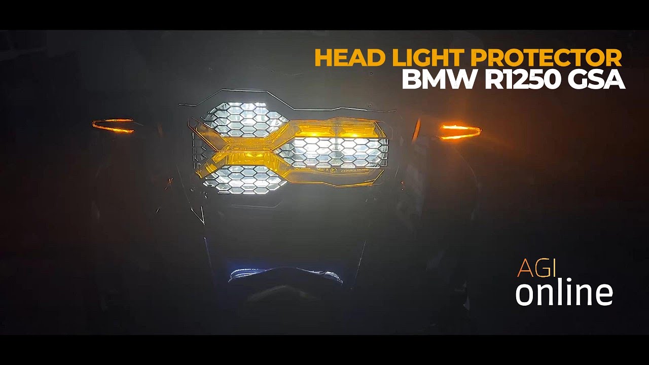 BMW R1250 GSA Head Light Guard Installation