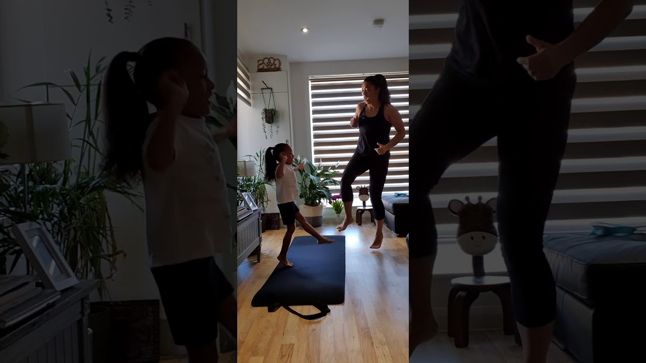 Fun Home Workout with your children indoors during isolation - COVID-19 Stay Safe