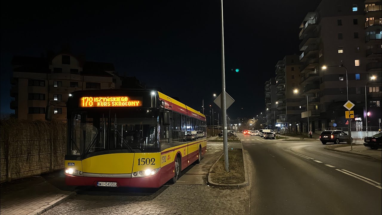 ↯ Solaris Urbino 12 III #1502 (MZA Warszawa) [🚍178] ♪ ZF ♪ ↯