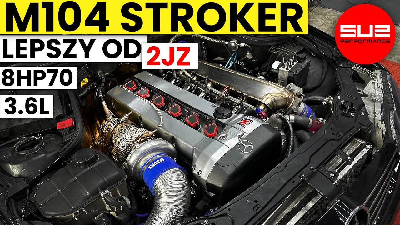 Finalne strojenie Mercedesa Marcina - W209 M104 Stroker 3.6 Turbo. Czy M104 to europejski 2JZ?