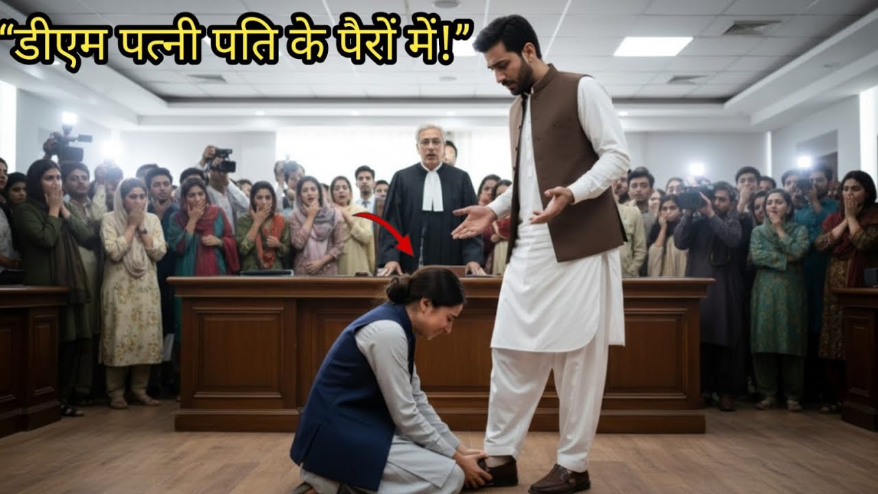DM Wife Court Mein Pati Ke Pairon Mein Gir Gayi… Judge Bhi Khara Ho Gaya | Emotional Courtroom Story