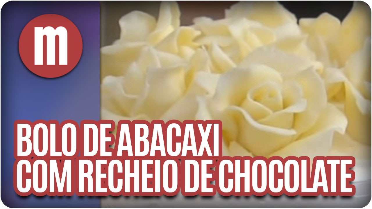 Receita 21/11/2012 - Bolo de abacaxi com recheio de chocolate