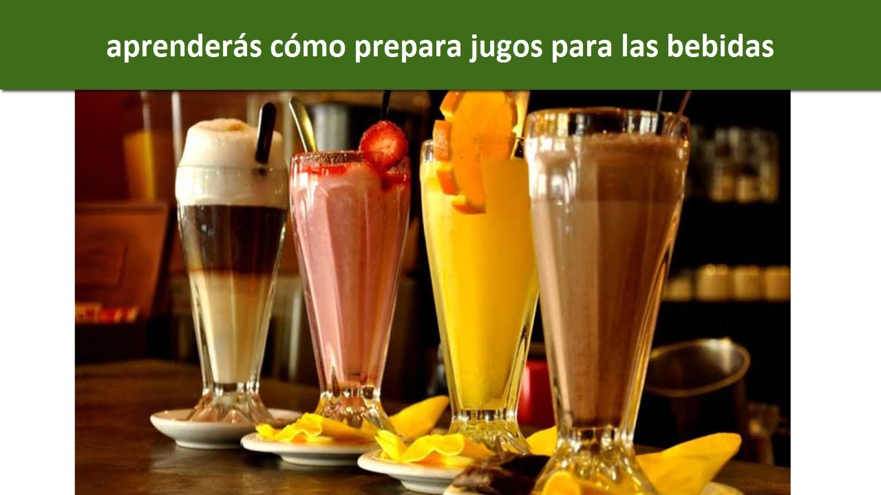 Curso de Bartender clase 5 | cómo prepara jugos para las bebidas