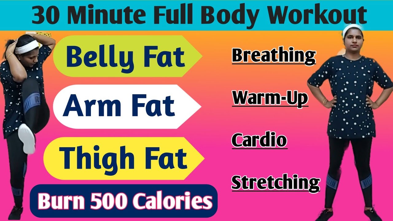 30 minute workout for fast weight loss and belly fat reduction in malayalam/വണ്ണവും വയറും കുറയ്ക്കാം