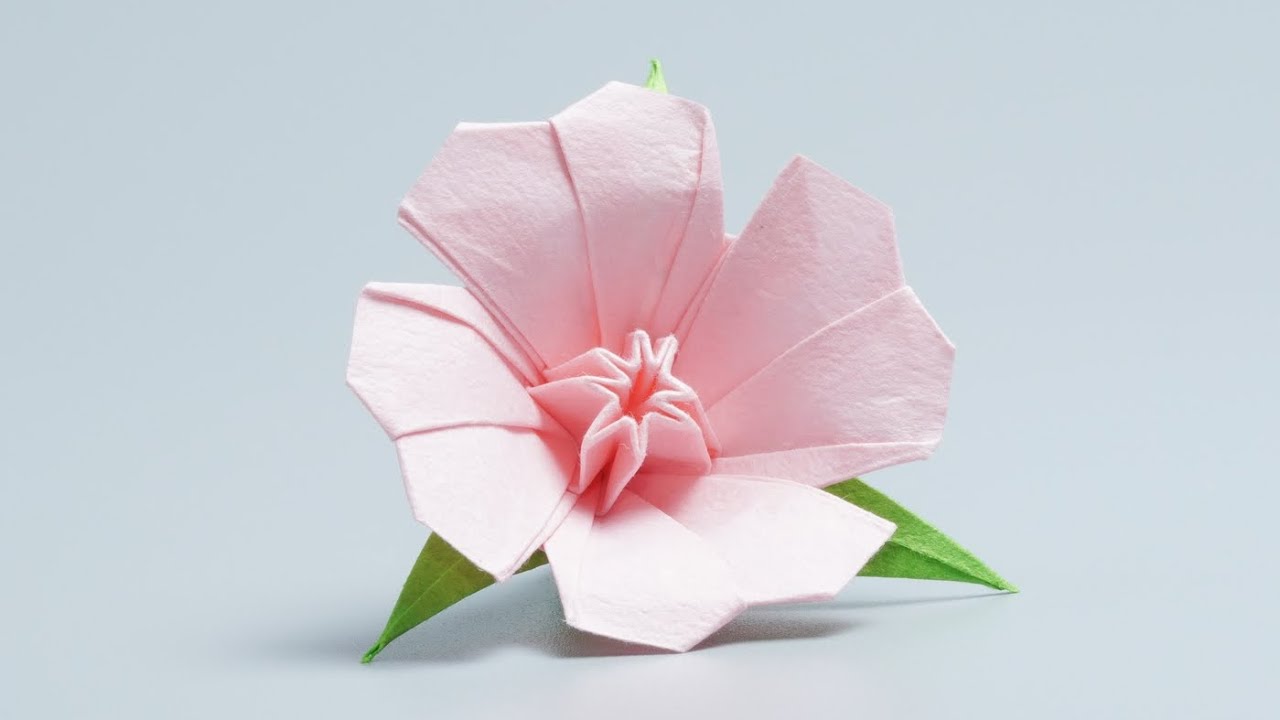 Origami Evening Primrose / Flower 🌺 By KOMIYA Hajime 摺紙 月見草 花 折り紙 はな