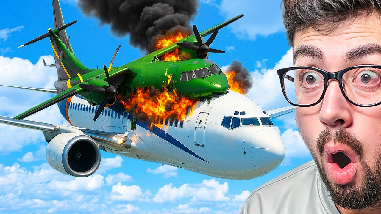 ACCIDENTES DE AVIONES EN MITAD DEL AIRE 😱 | Besiege Espa&ntilde;ol