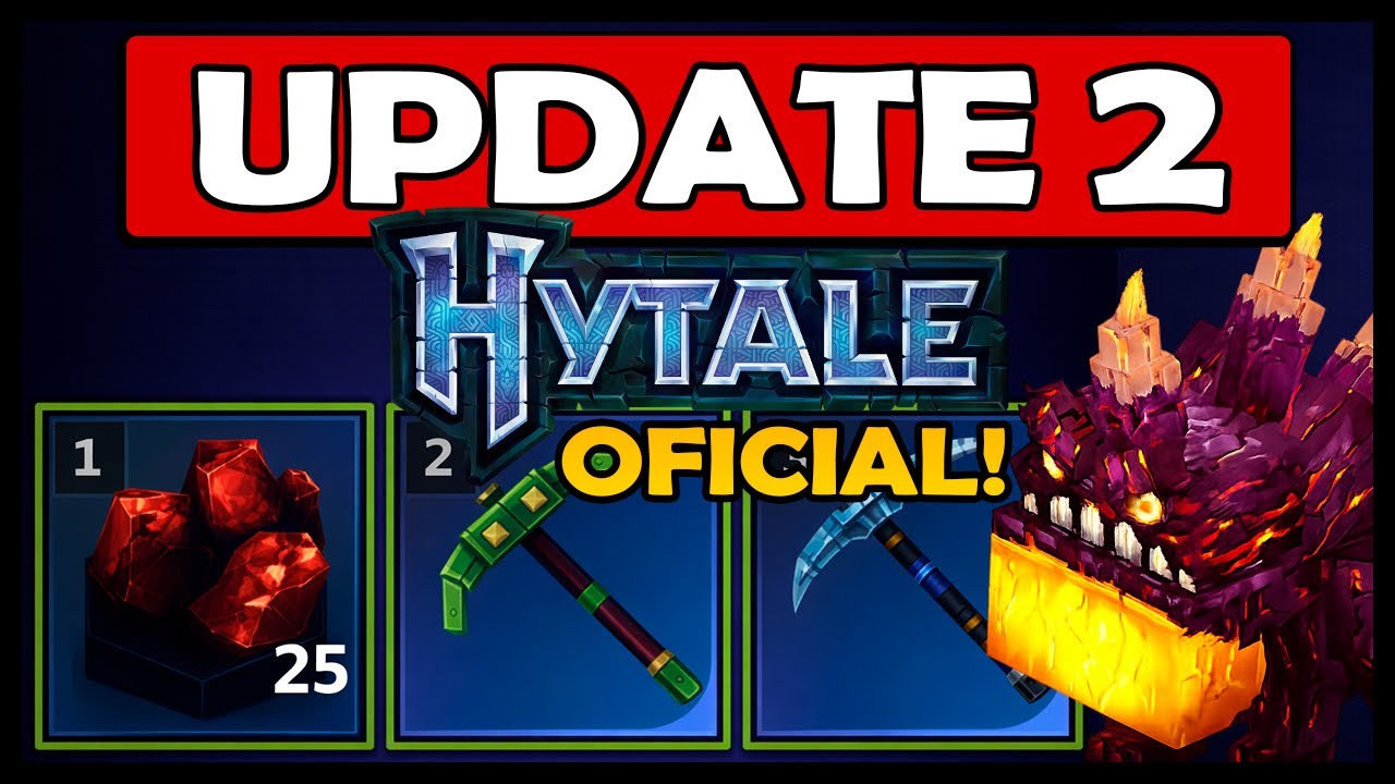 OFICIAL! GRANDE ATUALIZAÇÃO 2 DO HYTALE! MINERAÇÃO, MOBS, PERSONALIZAÇÃO E MUITO MAIS!