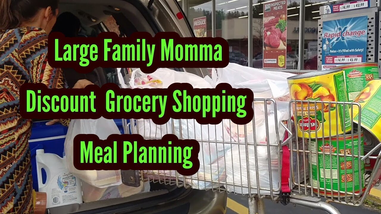 Large Family Discount Grocery SHOPPING and MEAL Planning for warmer months!