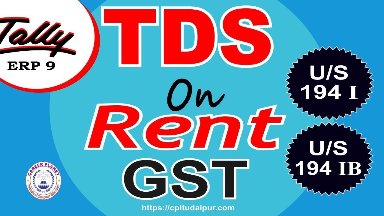 TDS on rent under GST in Tally ERP 9 Part-122| Learn Tally GST Accounting
