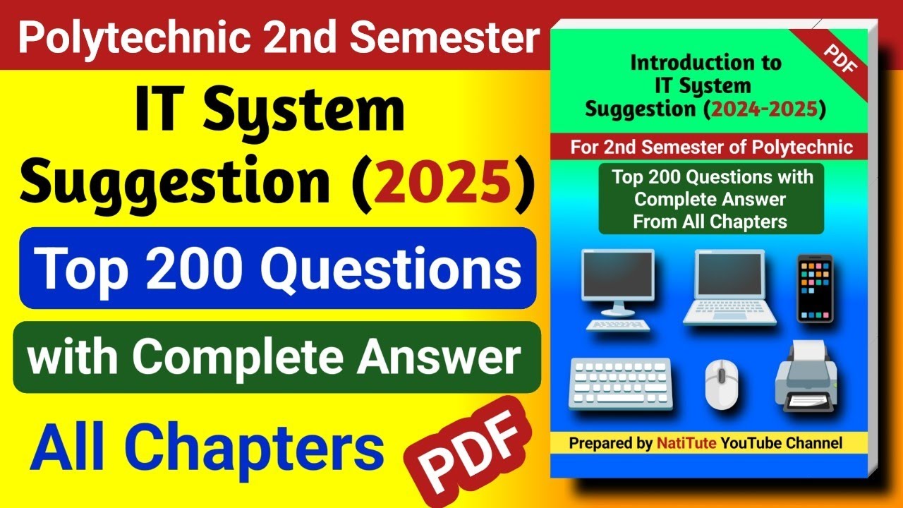 Introduction to IT System Suggestion PDF 2025 | 2nd Semester Polytechnic | NatiTute