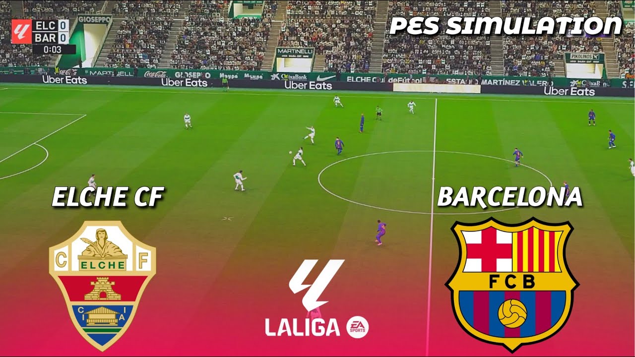 Elche vs Barcelona | La Liga | Simulación de PES 2021