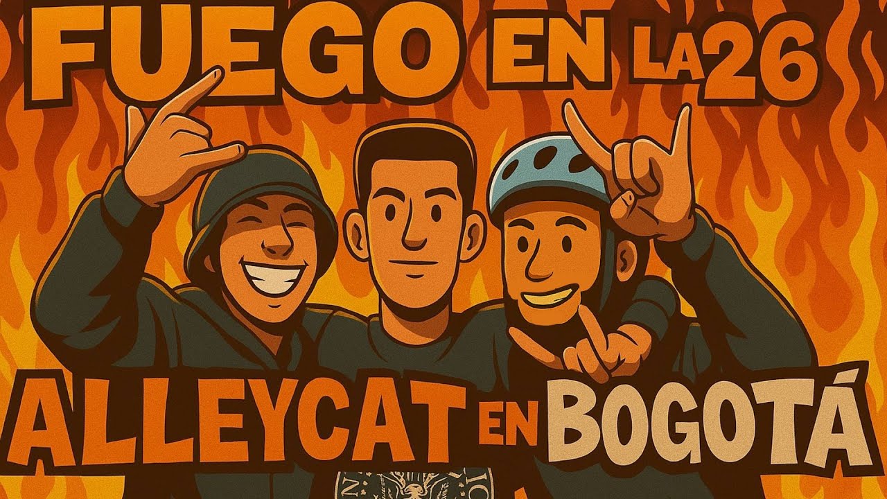 Fuego En la 26 | Carrera Legendaria de bicis sin freno En bogotá