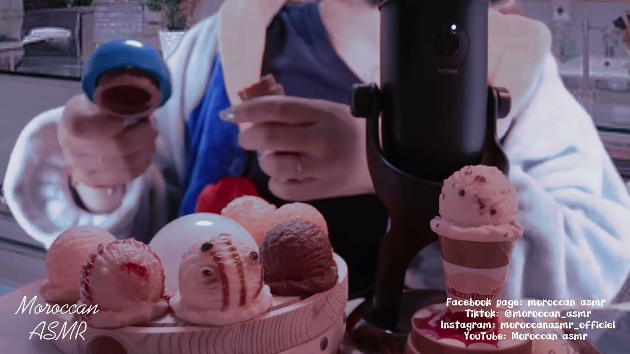 Moroccan ASMR بائعة الايس كريم 🍦🍨كلام خافت للنوم و الاسترخاء