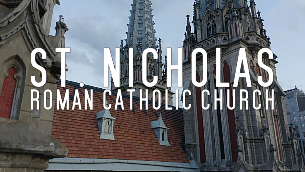 Experience ST. NICHOLAS ROMAN CATHOLIC CHURCH: KYIV, UKRAINE in Breathtaking 4K Drone Footage!