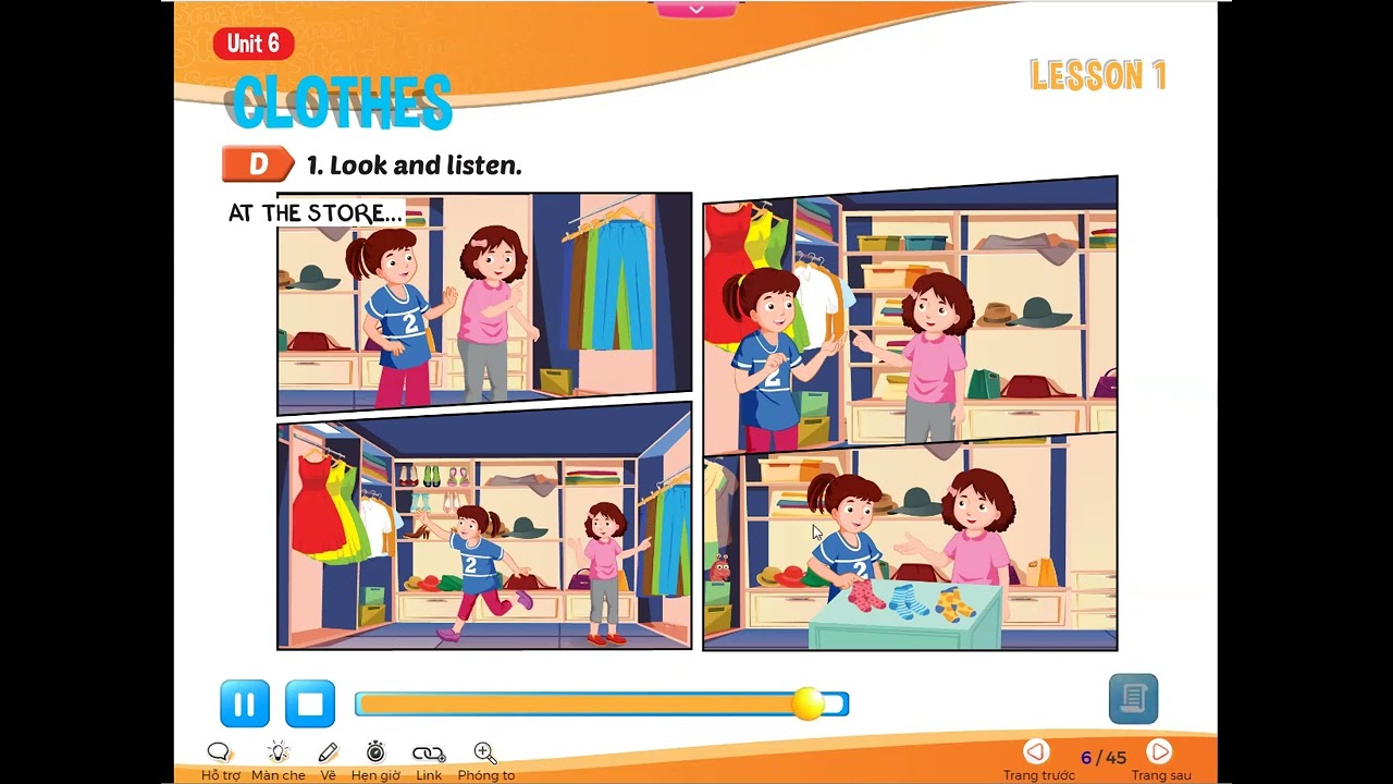 Tiếng Anh 3 I Learn Smart Start - Unit 6 Clothes - Lesson 1
