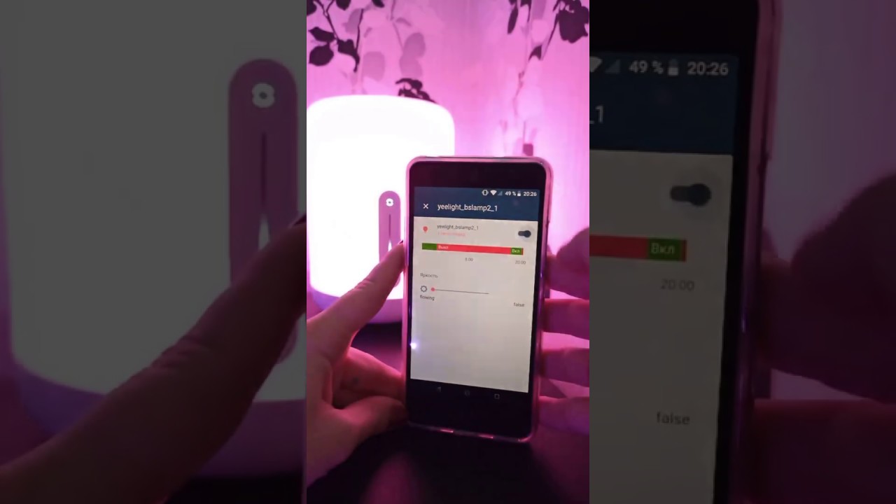 Xiaomi Mijia Bedside Lamp 2 MJCTD02YL, управление из Home Assistant