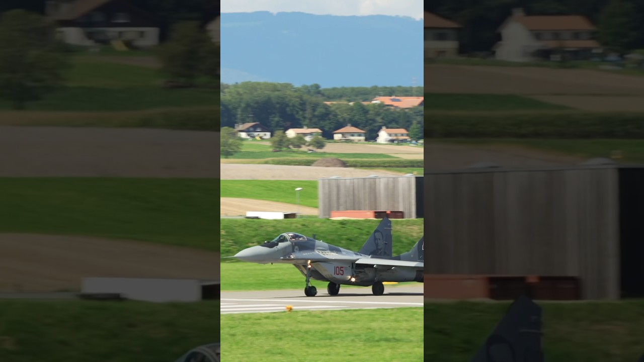 Amazing！Poland Mig-29A smoky take off！#mig29 #fulcrum #takeoff