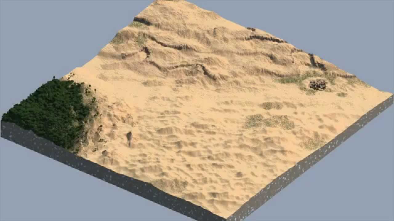 Minecraft Worldpainter timelapse #5: Sand desert and jungle (with download)