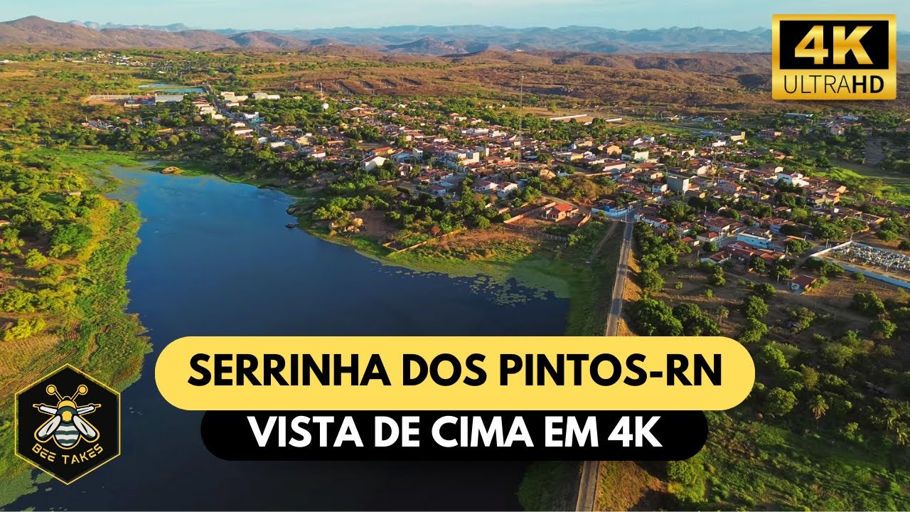 Serrinha dos Pintos vista de cima - Imagens a&eacute;reas em 4K