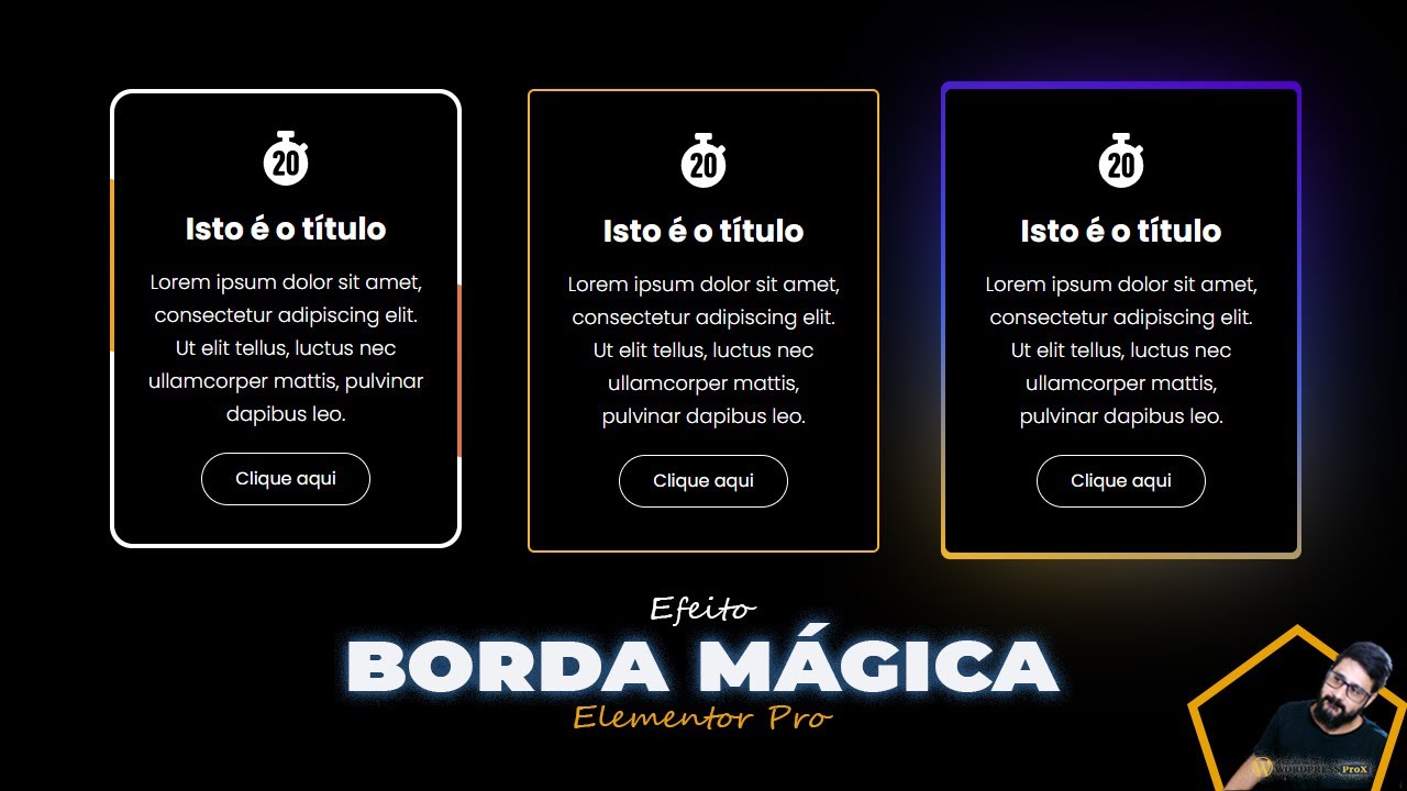 Efeito INCR&Iacute;VEL de Cart&atilde;o M&aacute;gico com Elementor, Tutorial WordPress Elementor Pro, Truques