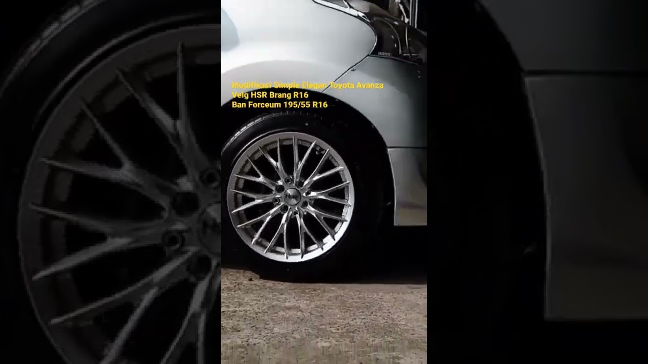 Modifikasi Simple Elegan Toyota Avanza | Velg HSR Brang R16 | Ban Forceum 195/55 R16