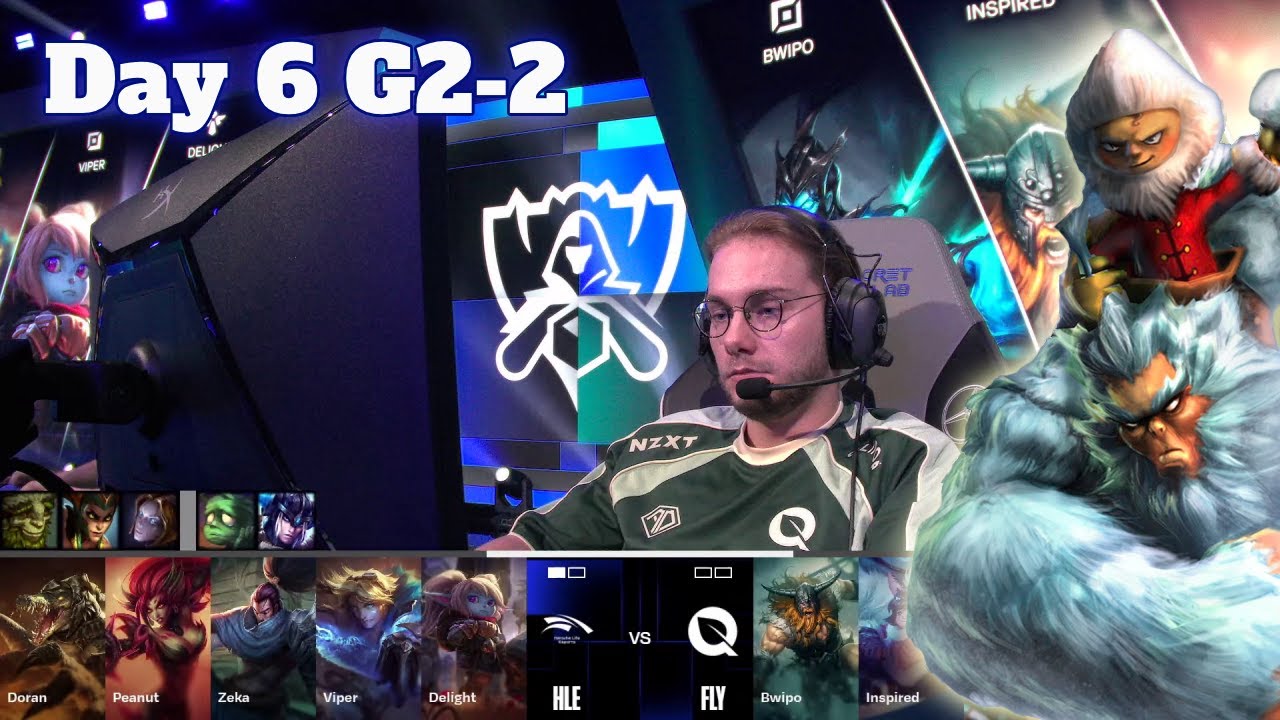 HLE vs FLY - Game 2 | Day 6 LoL Worlds 2024 Swiss Stage | Hanwha Life vs FlyQuest G2 full