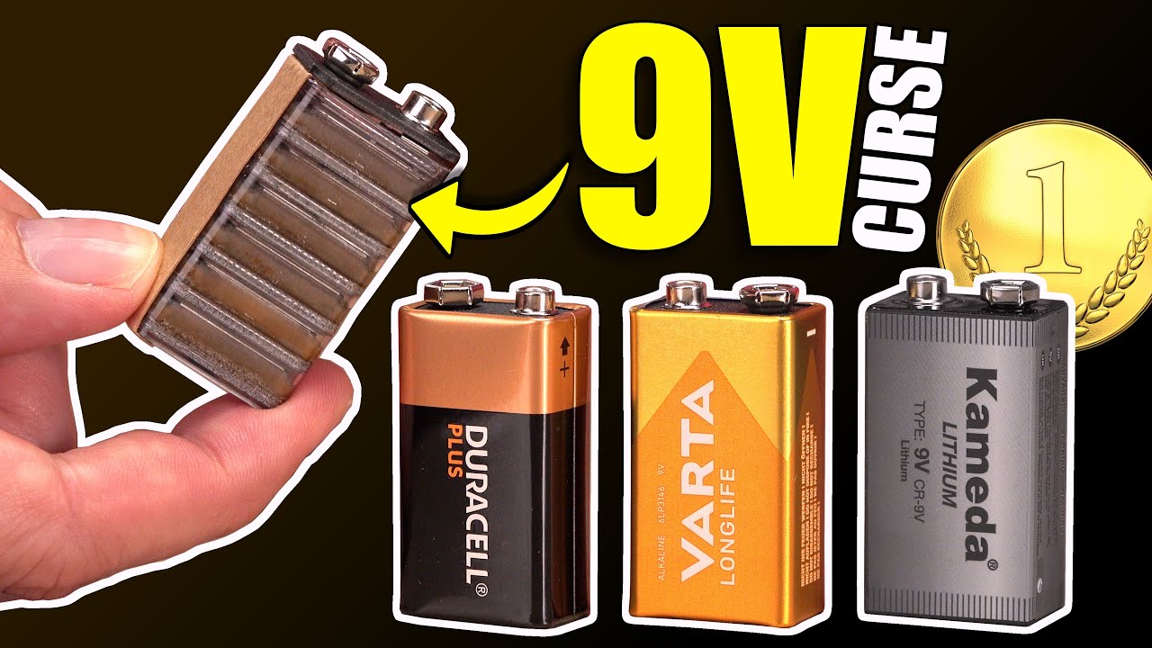 The Curse of 9V Batteries | Internal resistance measured with multimeter