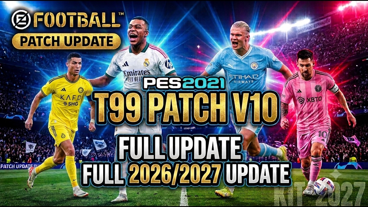 PES 2021 PATCH 2027 T99 PATCH V10 EASY INSTALL FULL UPDATE