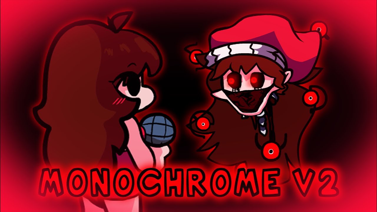 Monochrome V2 But GF Vs Lullaby GF! | Friday Night Funkin ( Halloween Special! / Lullaby V2 )