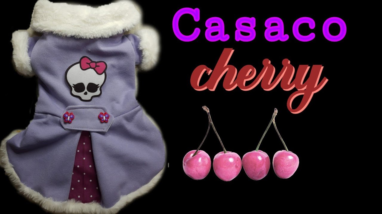 Casaco Cherry/ molde na descrição.