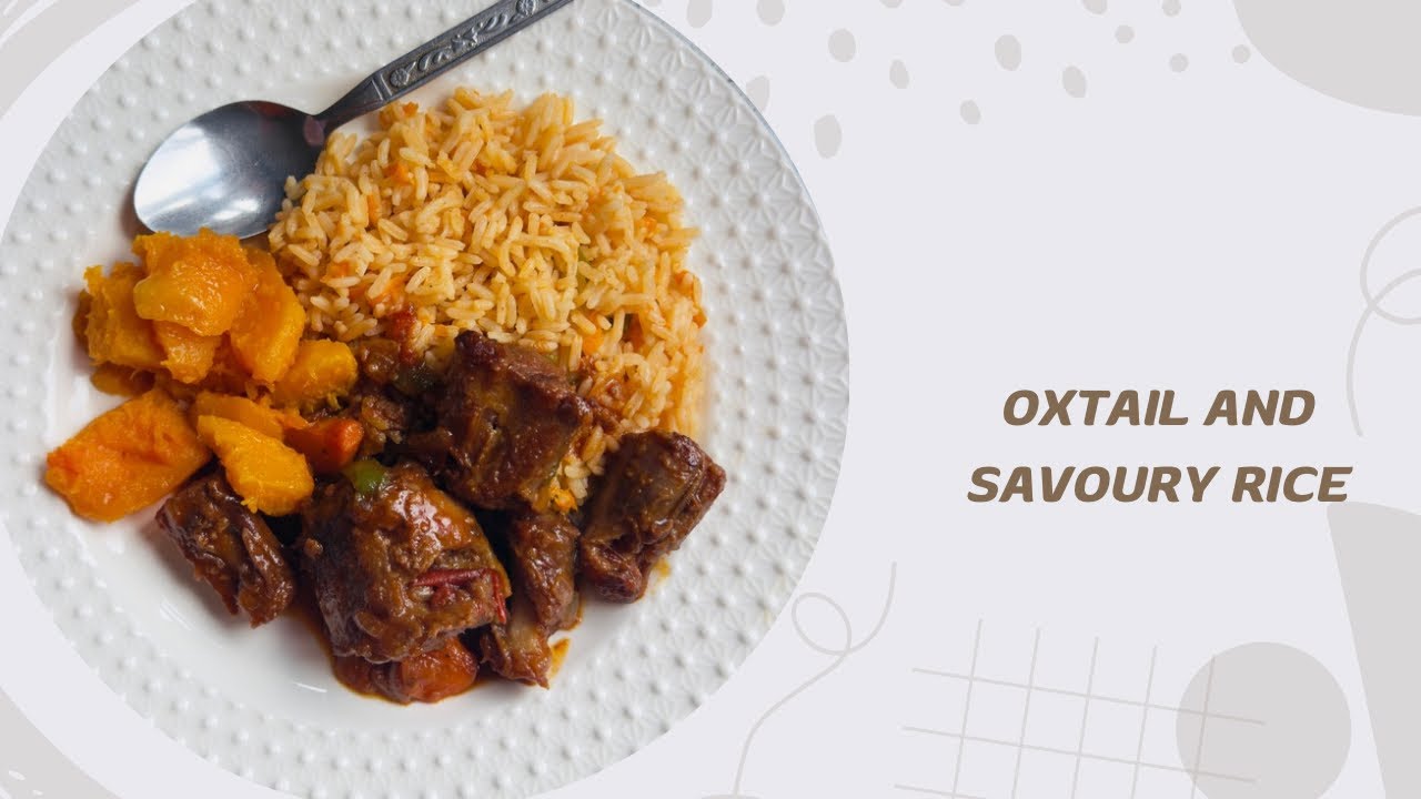 Home Style Oxtail, Savoury Rice & Soft Buttered Butternut