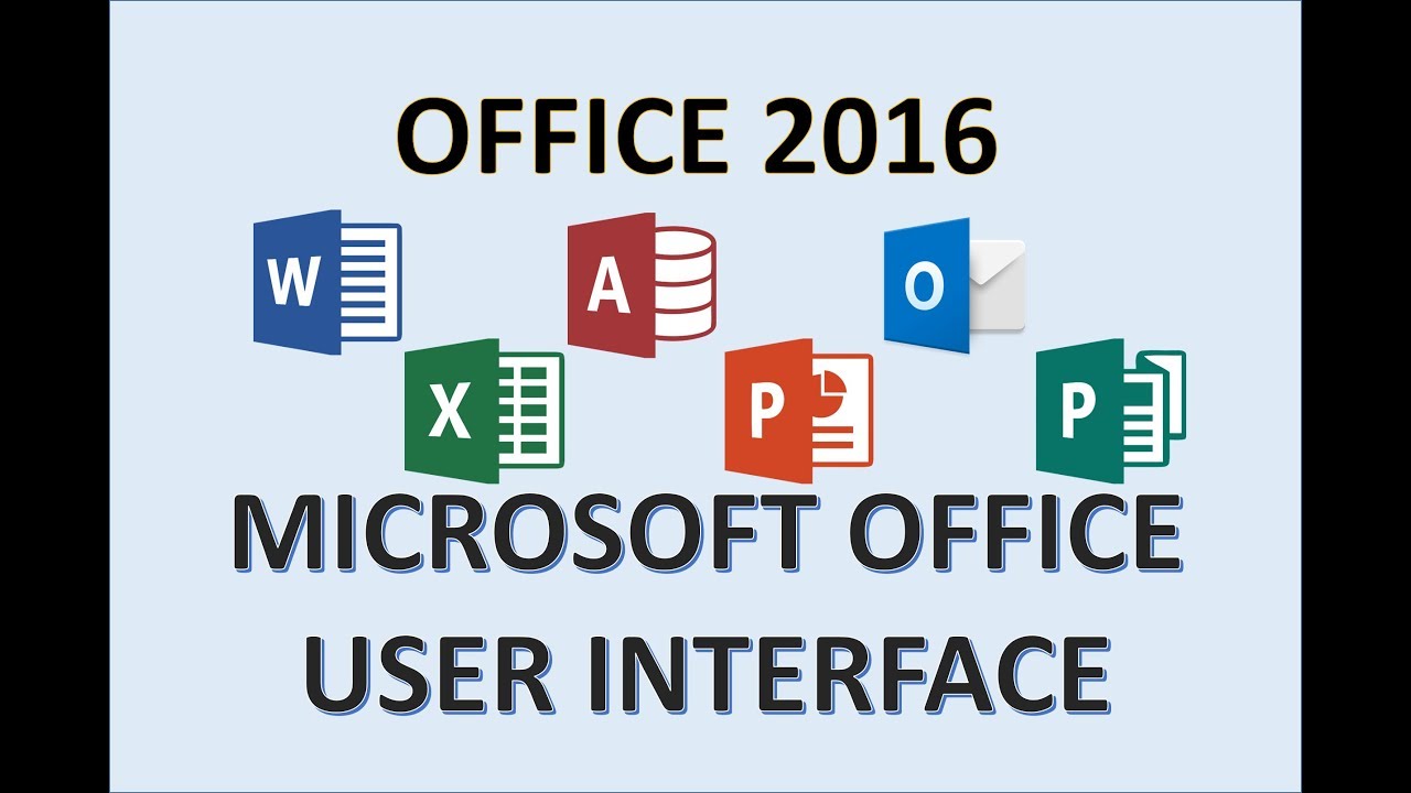 Microsoft Office 2016 — Пользовательский интерфейс — Как использовать ленту в Word, Excel, Access...