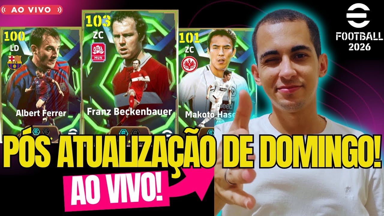 Pós Atualização De Domingão! Bora Jogar! (Ao VIVO) - eFOOTBALL 2026 - DREAM TEAM