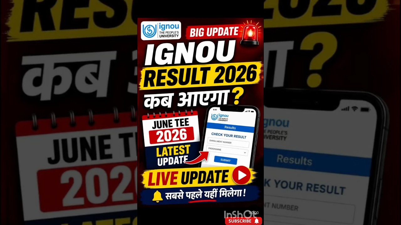 🚨 IGNOU Result 2026 कब आएगा? 😱 June TEE Latest Update #ignouresult2026